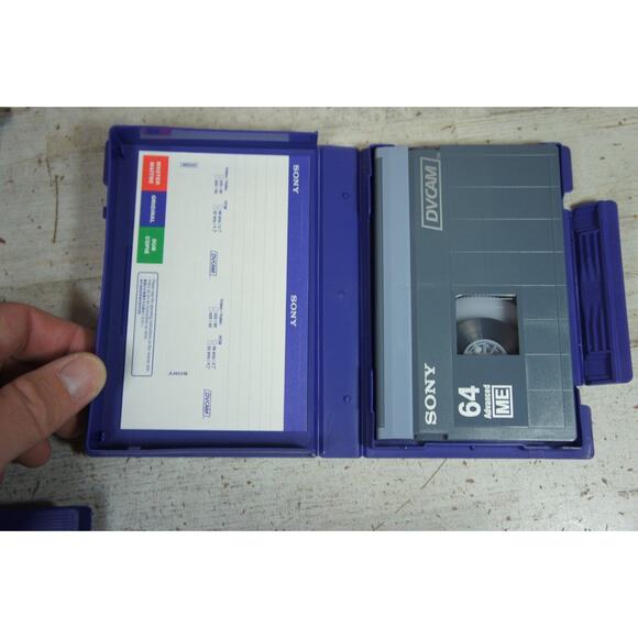 Lot 3 Sony DVCAM 64 PDV-64N - Vintage Blank Media Digital Video Cassette - Picture 4 of 8